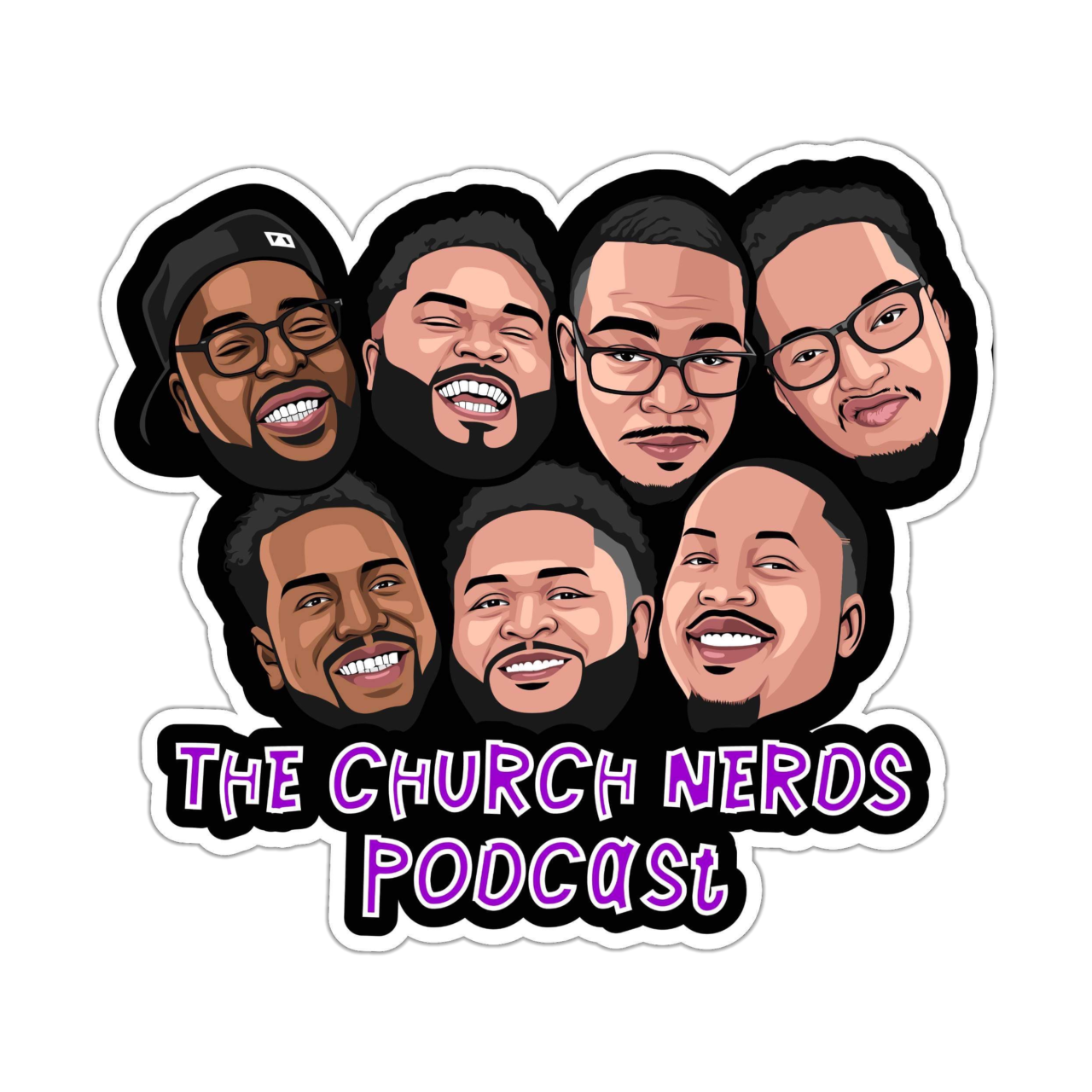 Church Nerds Podcast logo – Christian podcast about faith and geek culture